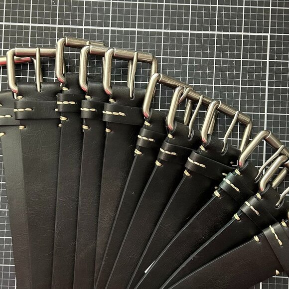 Lot Of 11 Belts Men Dress Casual Black NYBC See Description NWT